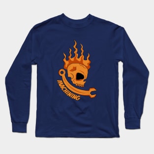 Skull fire and tool Long Sleeve T-Shirt